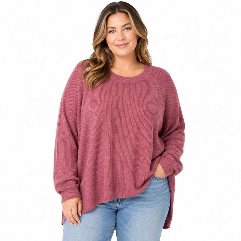 Maurices XL Rose Chunky Knit Sweater